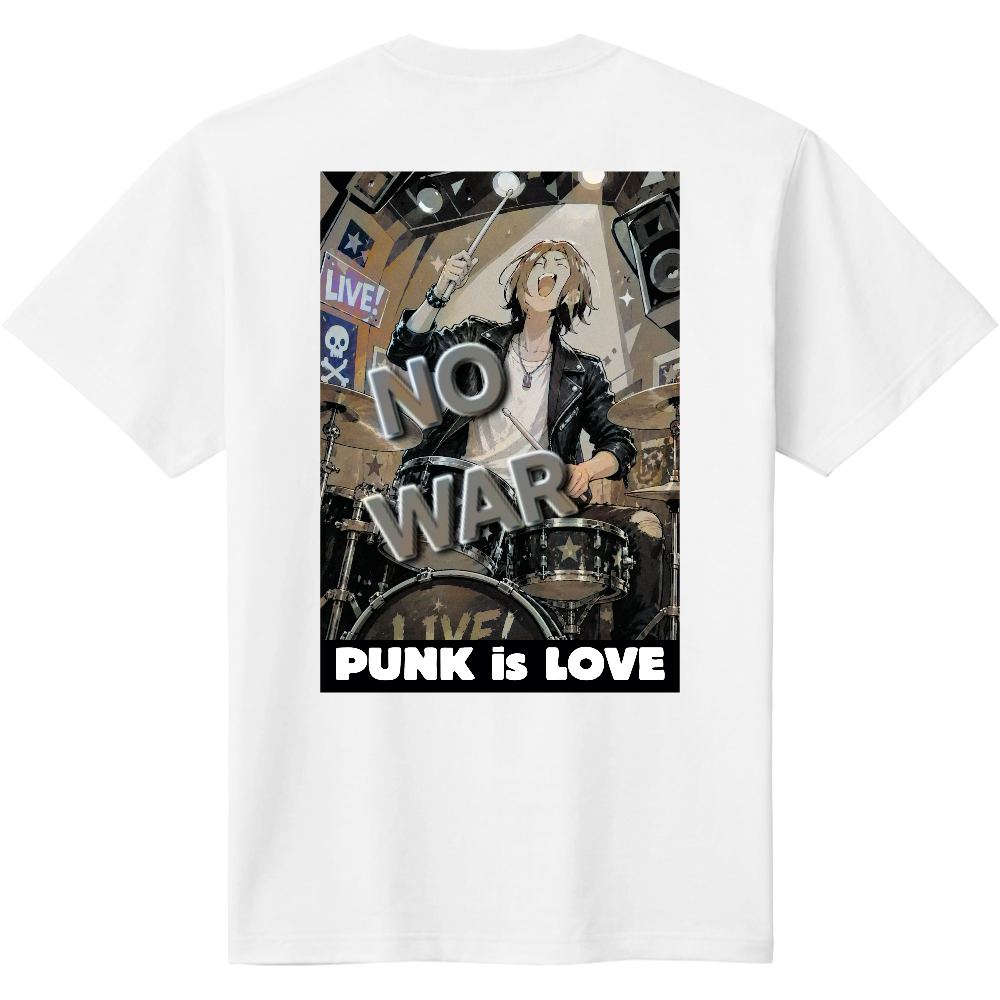 PUNK is LOVE   Tシャツ