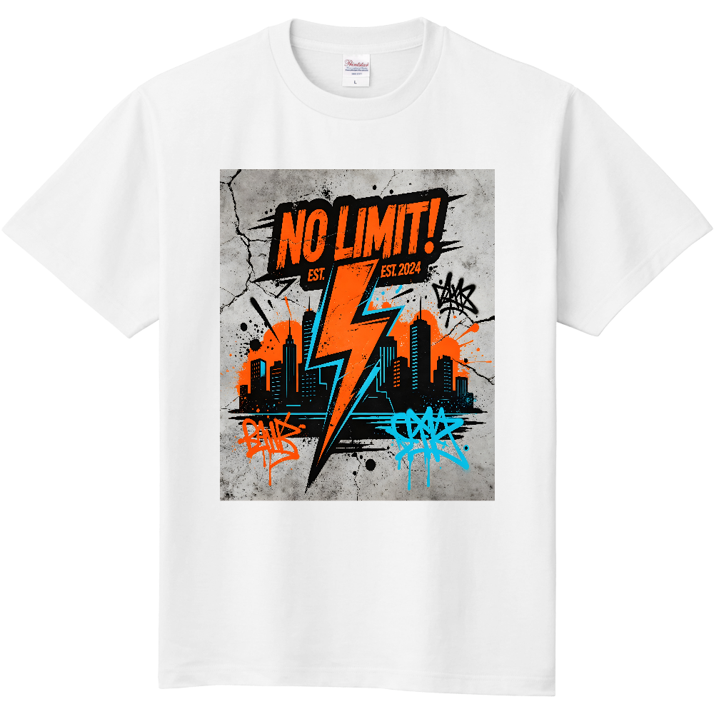 「NO LIMIT グラフィックTシャツ」