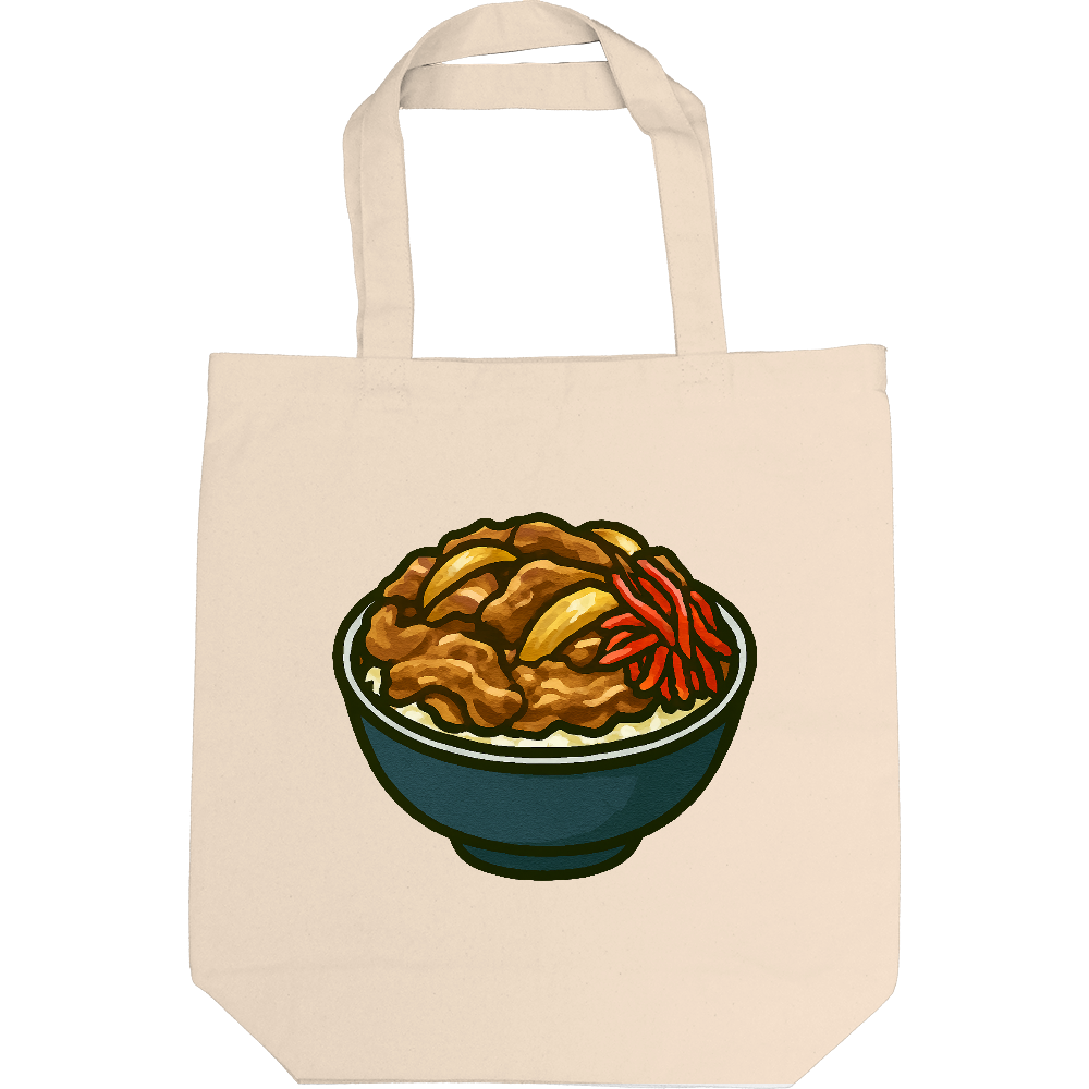 牛丼のトートバック