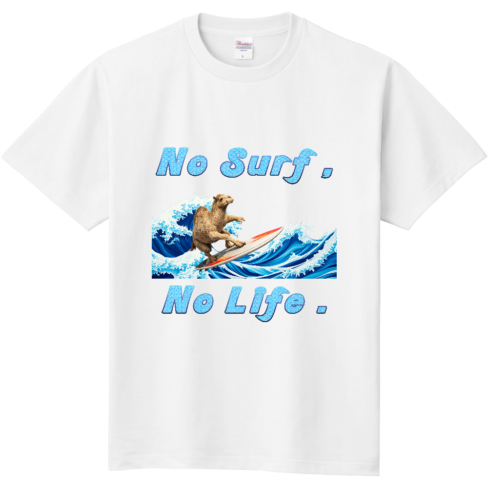 サーフィンTシャツ<青海波・前面>