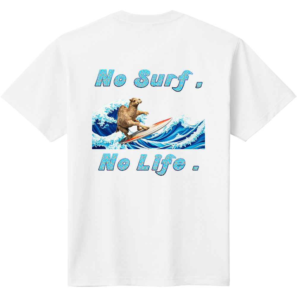 サーフィンTシャツ<青海波・背面>