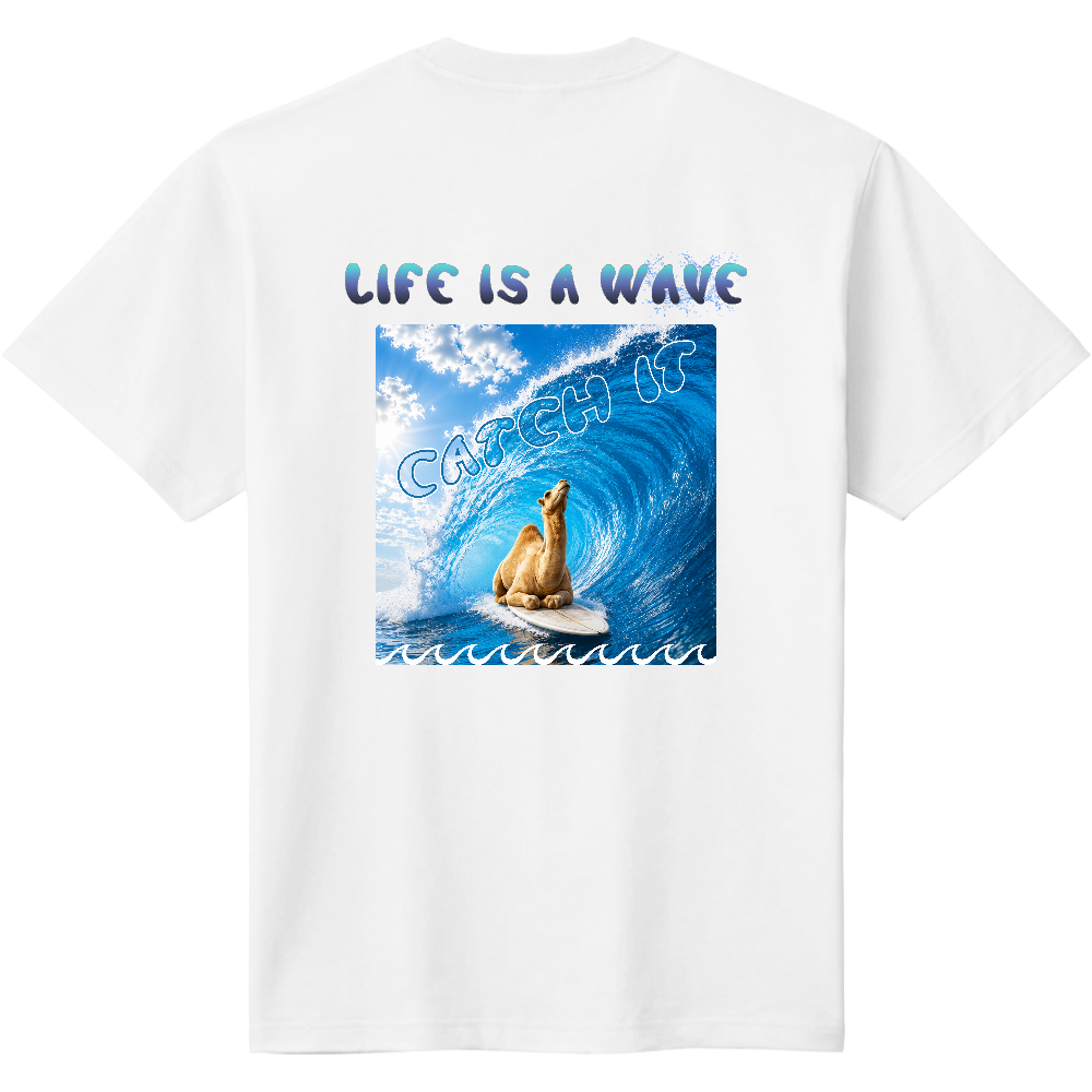 サーフィンTシャツ<チューブ・背面>