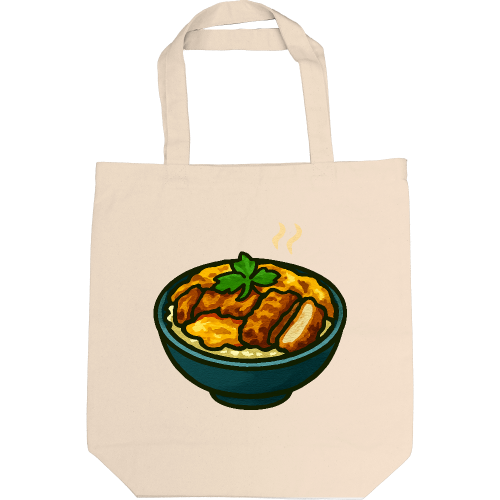 かつ丼がトートバック