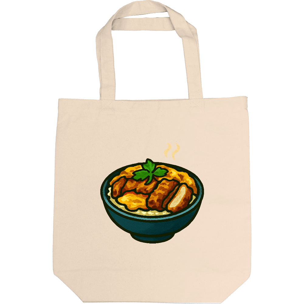かつ丼がトートバック