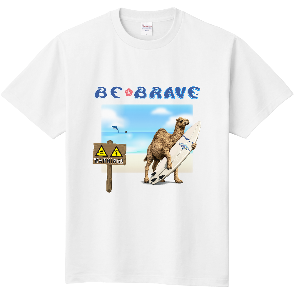 サーフィンTシャツ<BRAVE・前面>