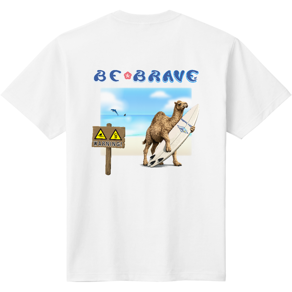 サーフィンＴシャツ＜BRAVE・背面＞
