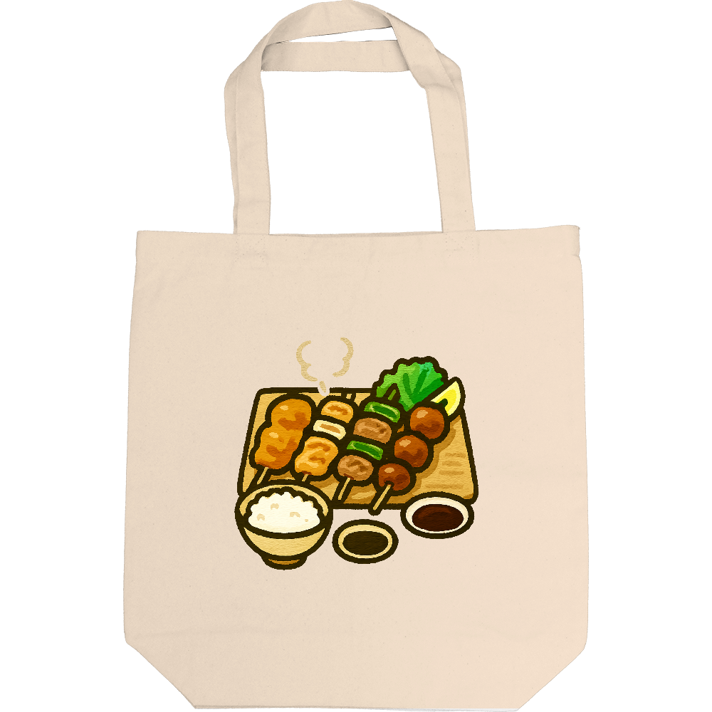 やきとり定食をトートバック