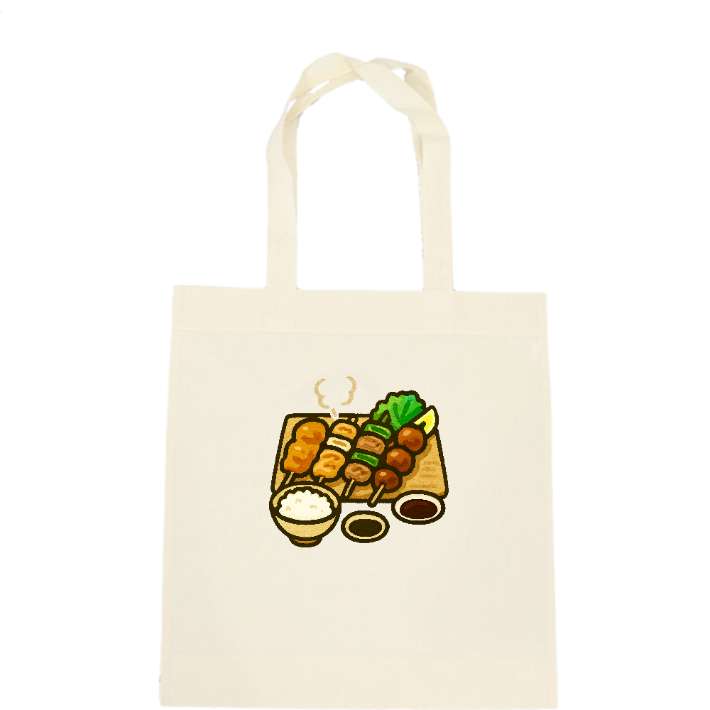 やきとり定食をトートバック