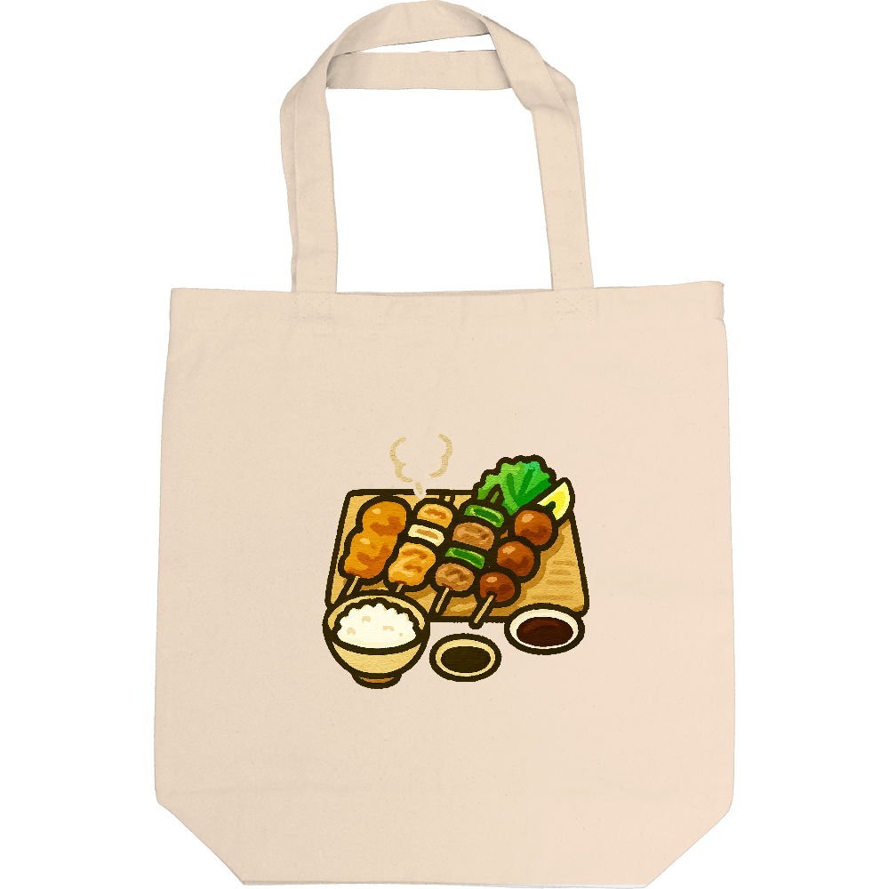 やきとり定食をトートバック