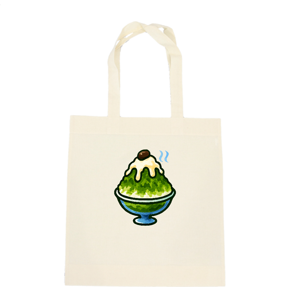 かき氷でトートバック