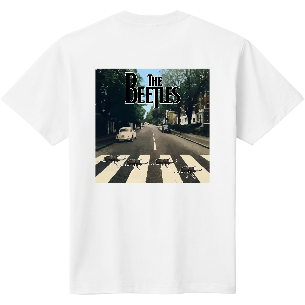 ビートルズ風カブトムシTシャツ<ノーマル・背面>
