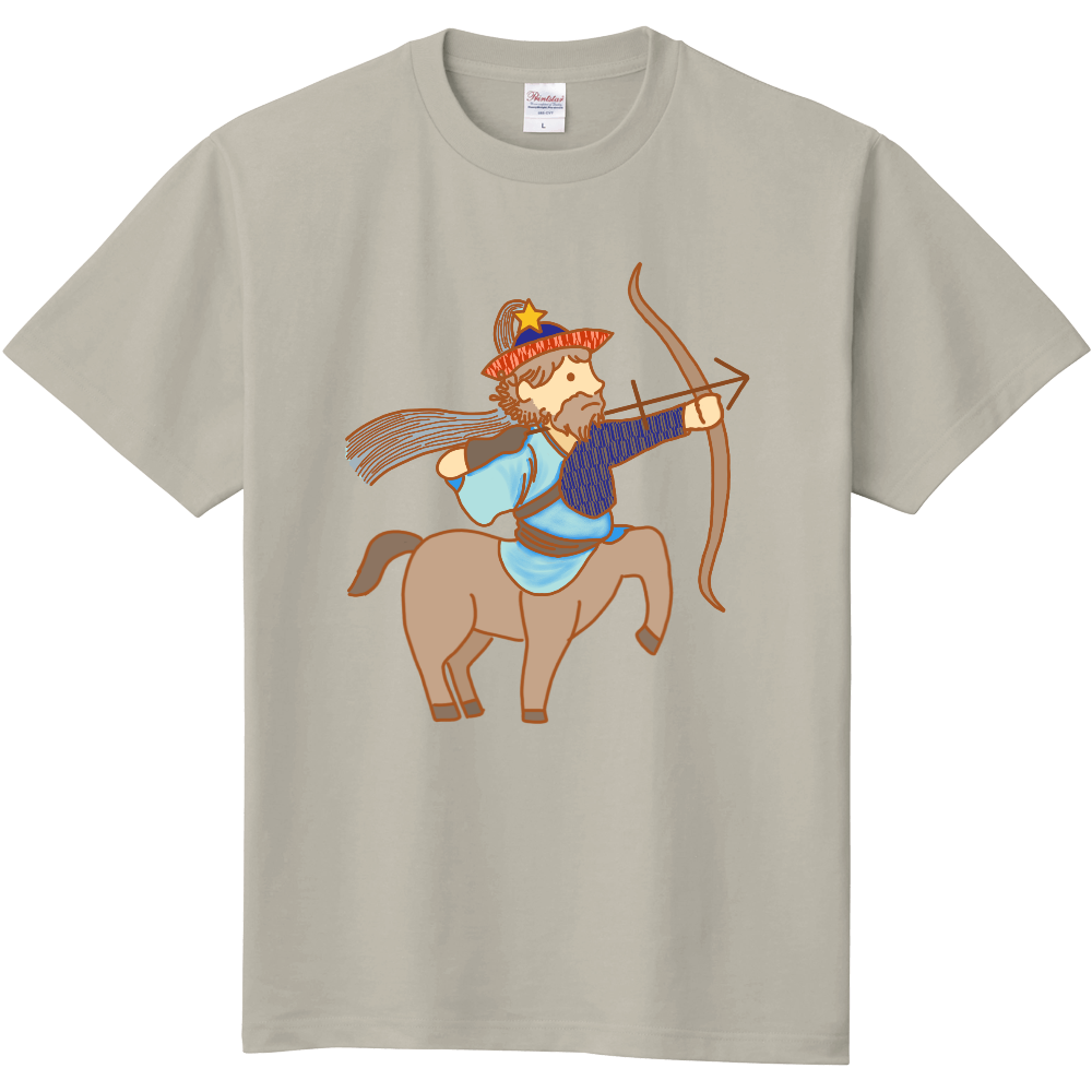 射手座×和柄シャツ