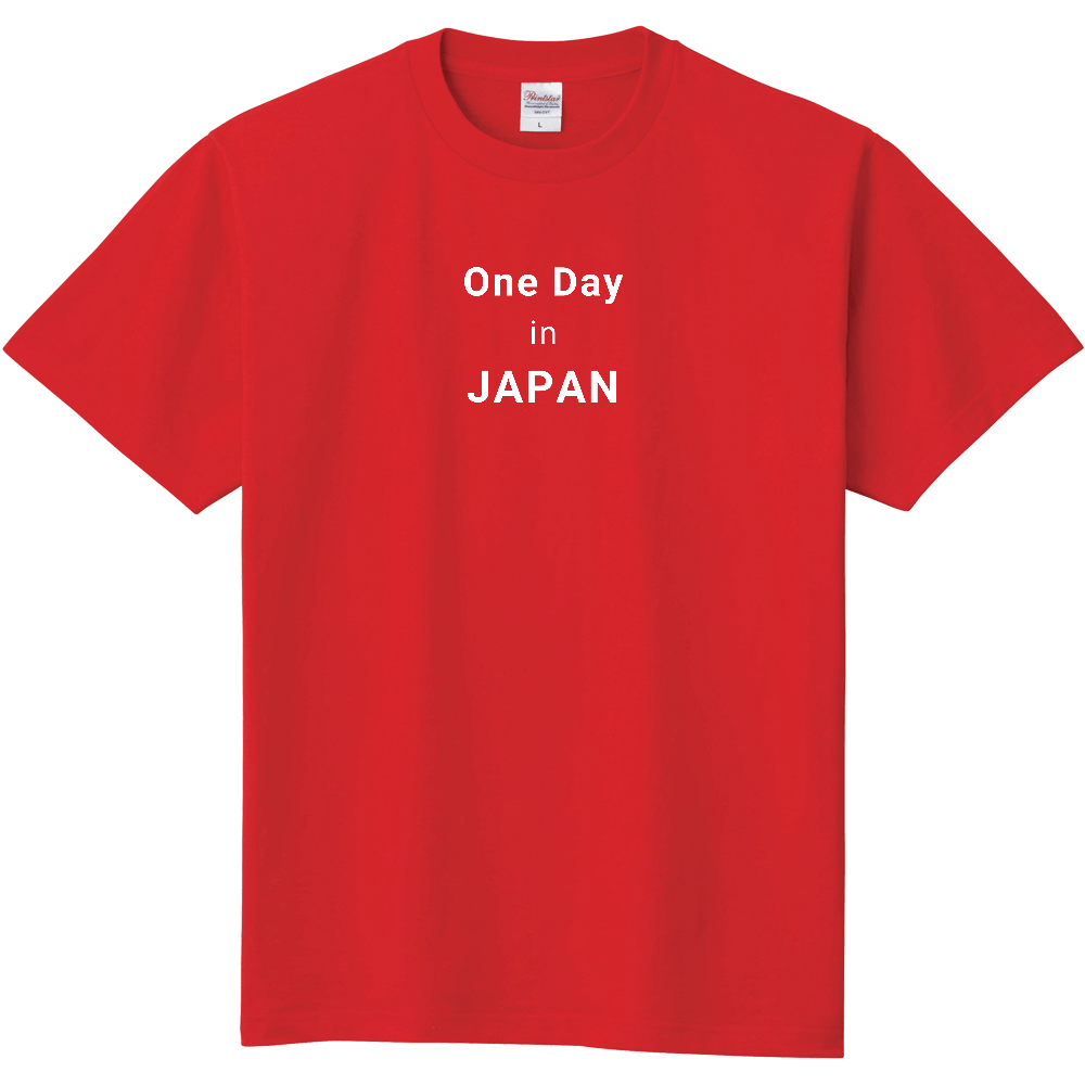One Day in Japan Tシャツ【限定色】(赤)