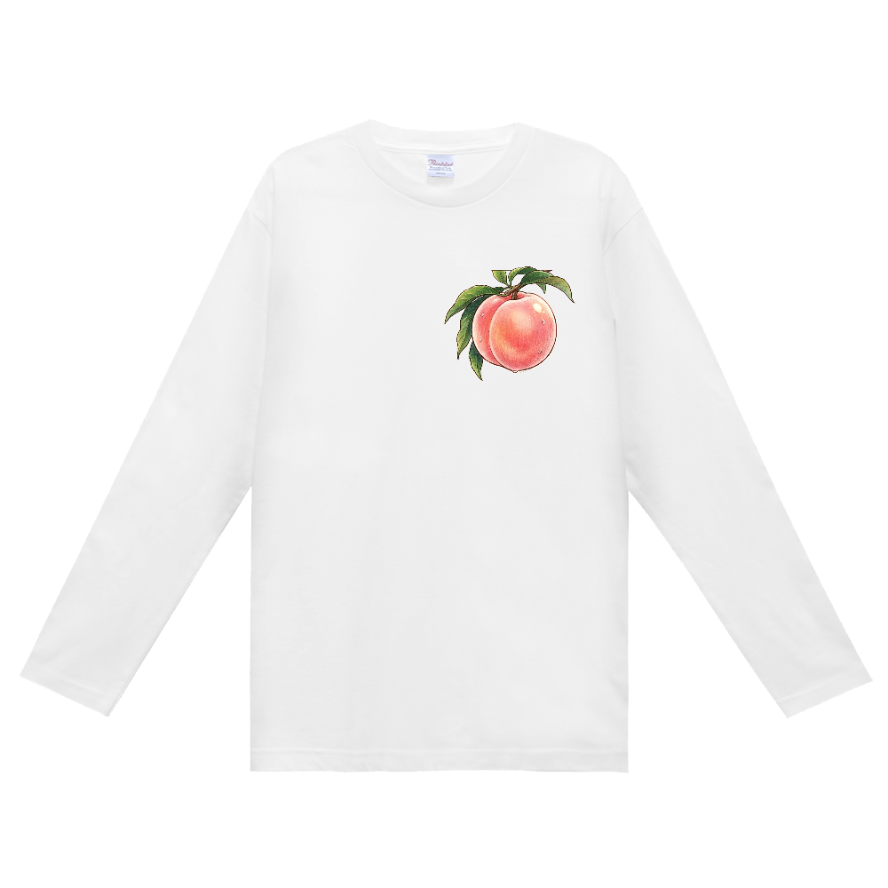 桃長袖Tシャツ