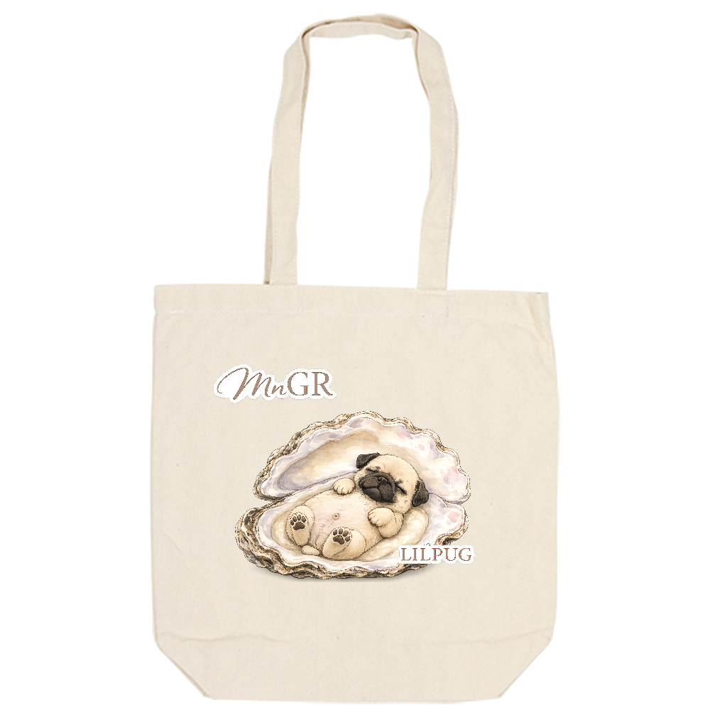 LILPUG 牡蠣ベッドでヘソ天ベビパグ