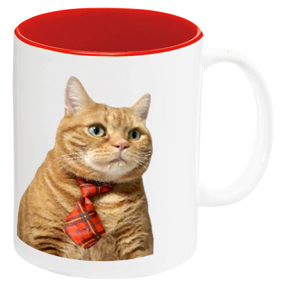 猫TEAの癒しTime(マグカップ赤