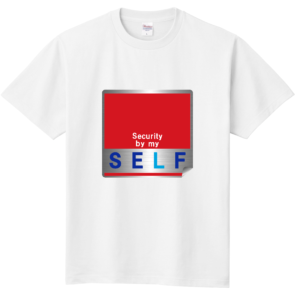 セコム風Tシャツ<めくれ・前面>