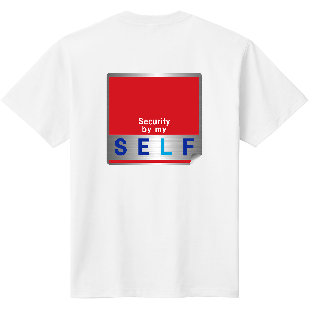 セコム風Tシャツ<めくれ・背面>