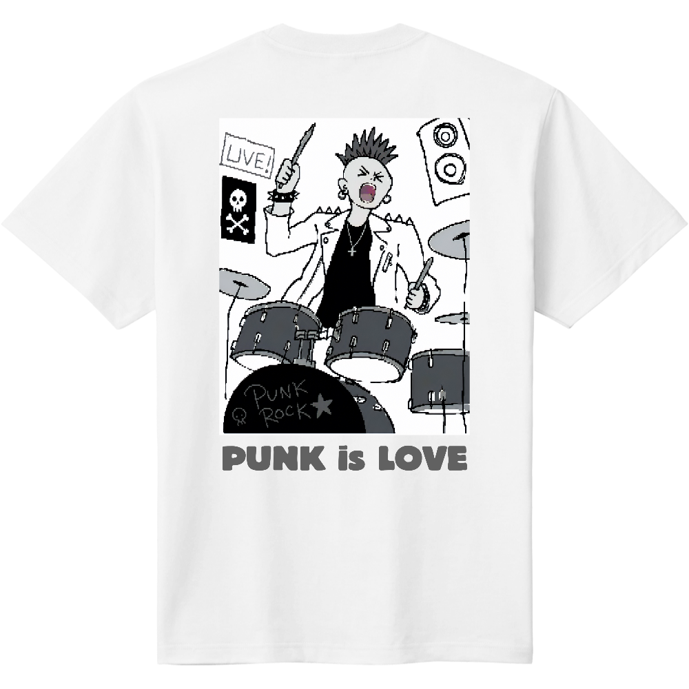 PUNK is LOVE Tシャツ