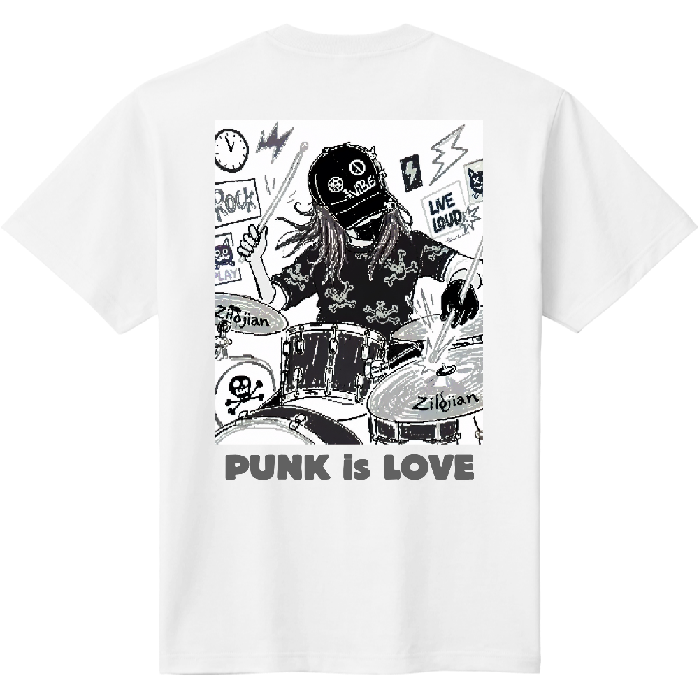 PUNK is LOVE Tシャツ