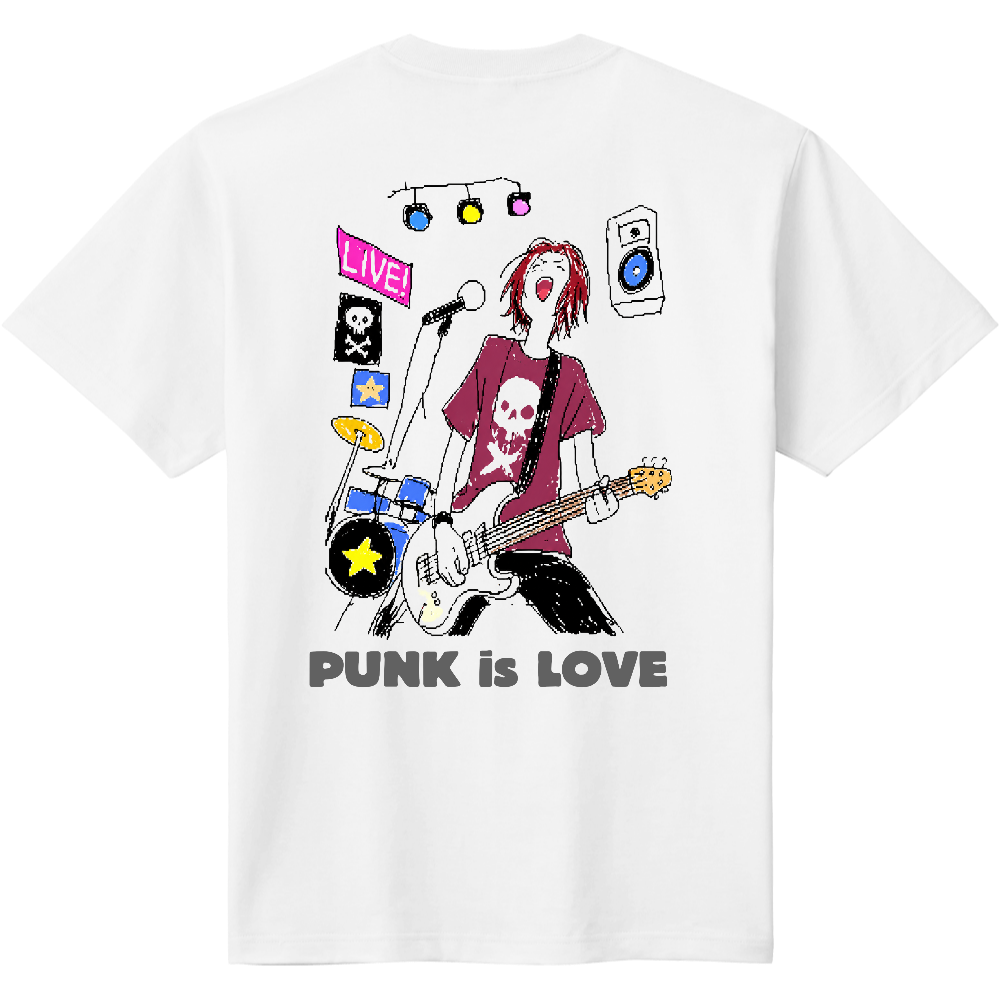 PUNK is LOVE   Tシャツ