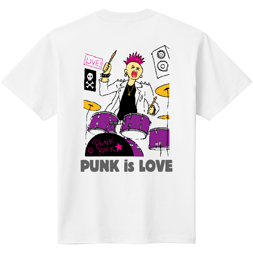 PUNK is LOVE Tシャツ