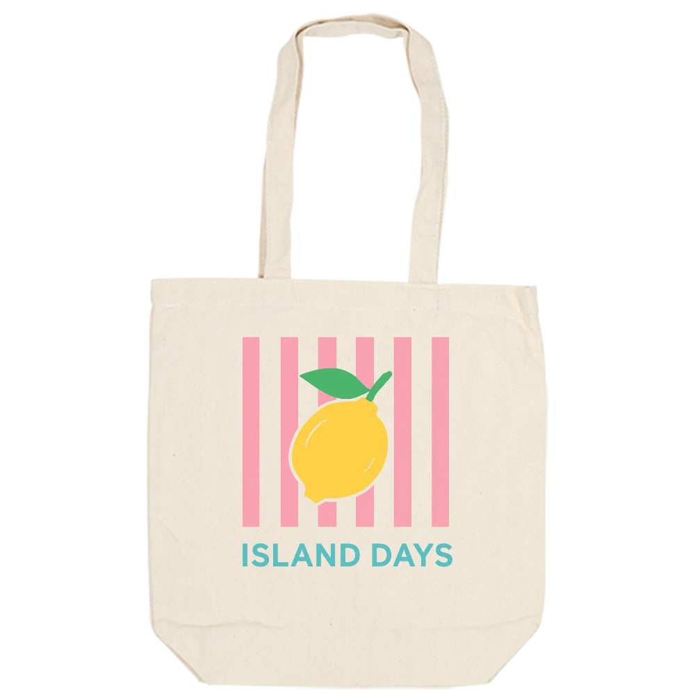 ISLAND DAYS Lemon Tote Bag