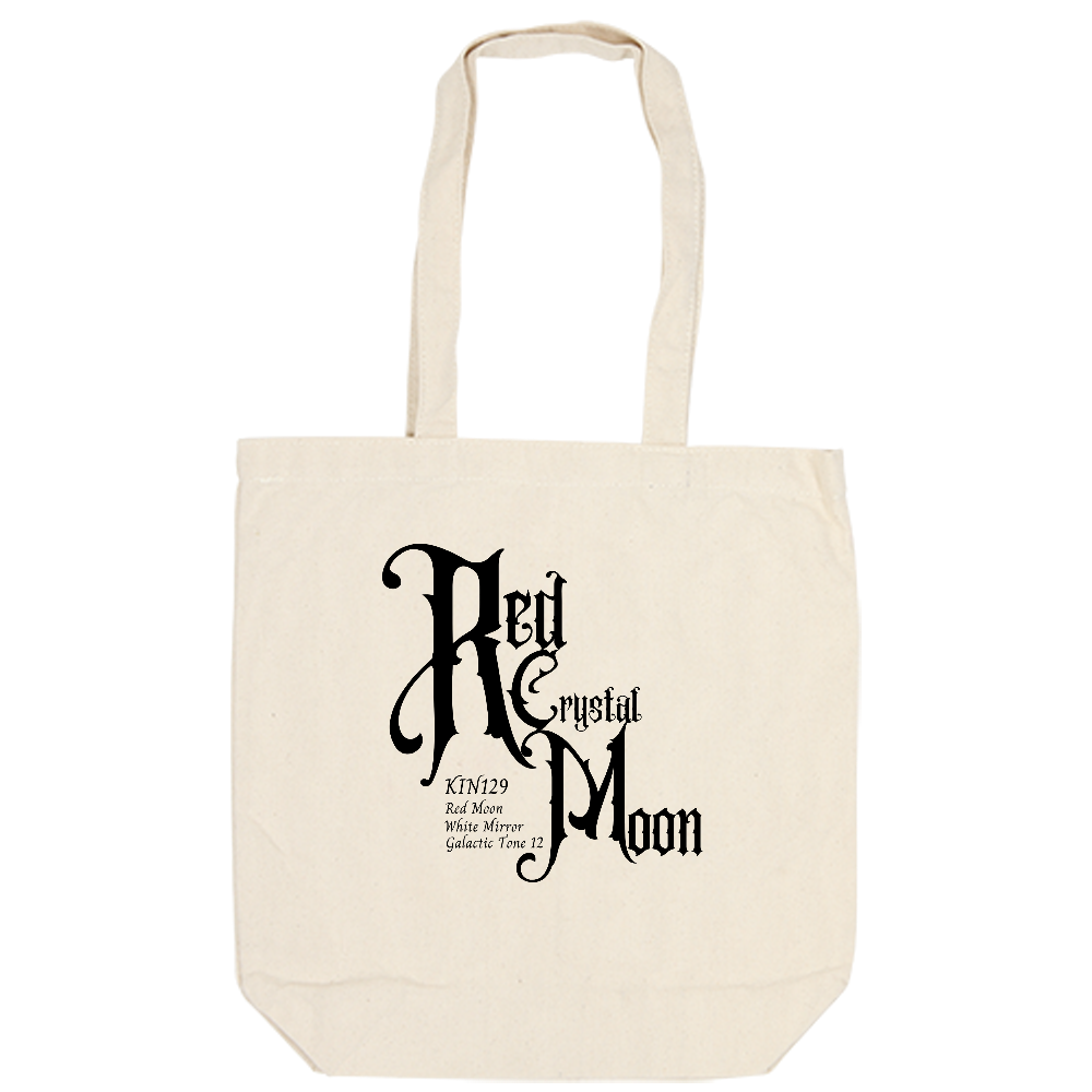 赤い水晶の月トートバッグ(ナチュラル)RedCrystalMoon(NT)