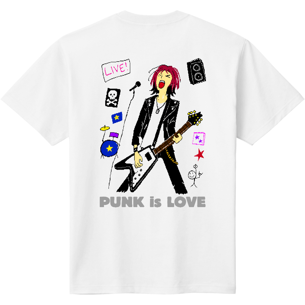PUNK is LOVE Tシャツ