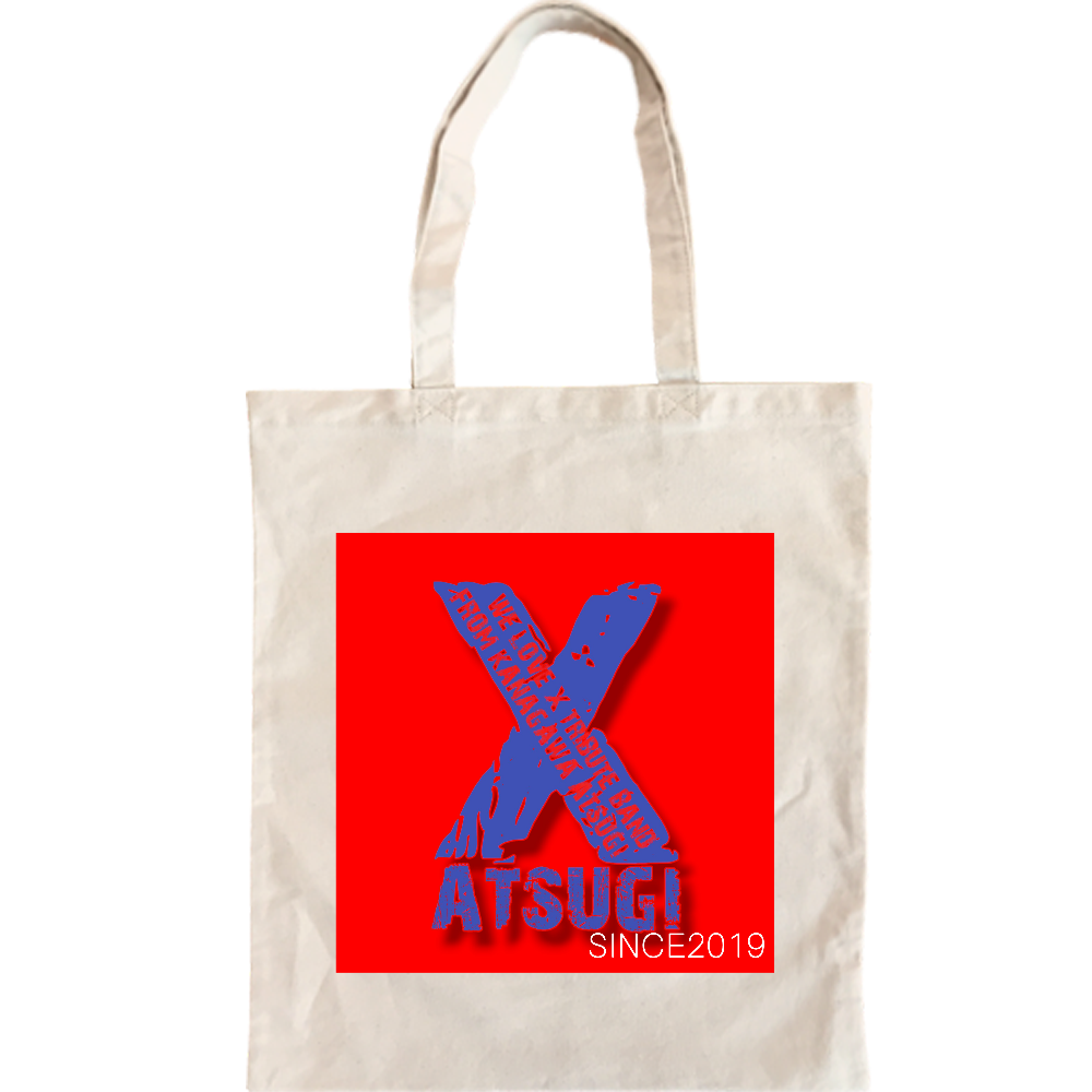 X-ATSUGIトートバック大 バンドロゴ