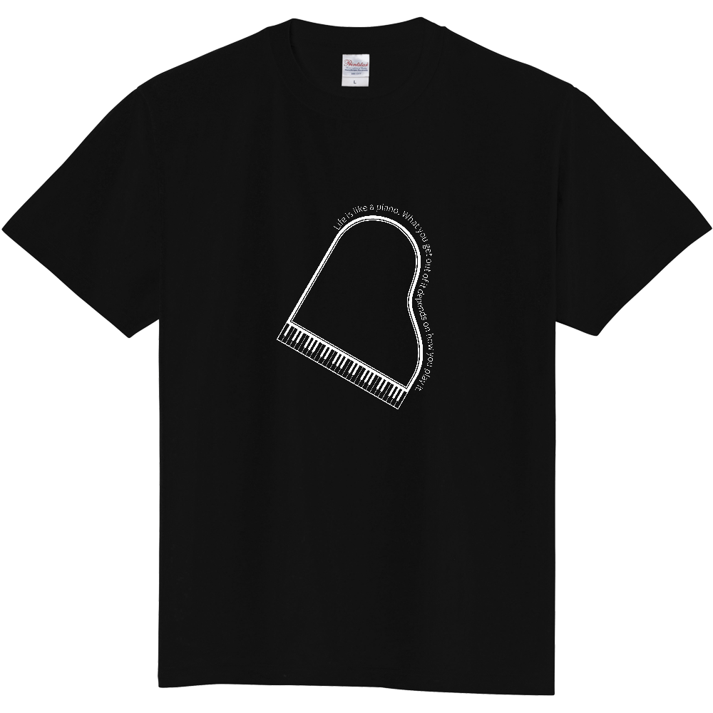ピアノＴシャツ＜シンプル・前面＞
