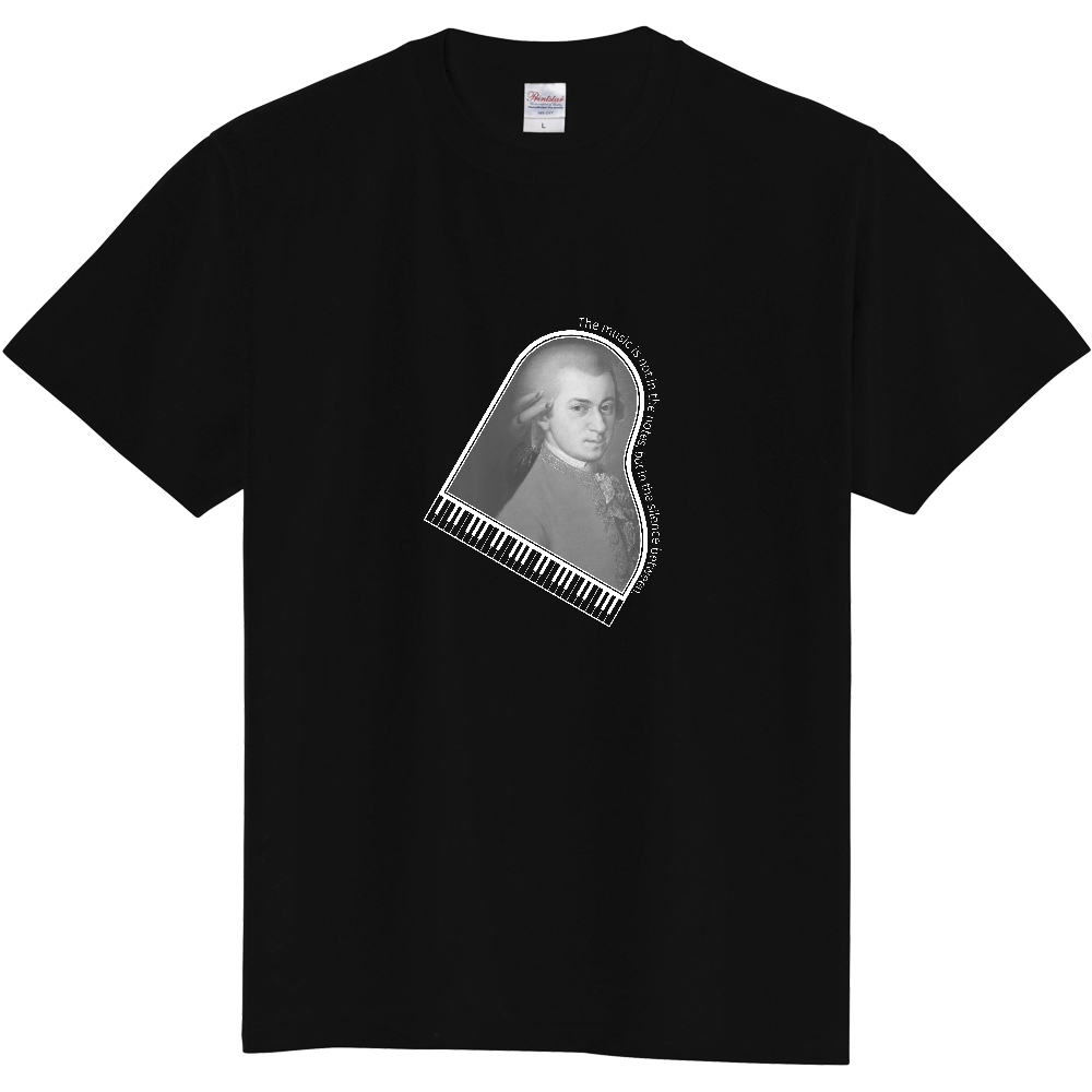 ピアノTシャツ<モーツアルト・前面>