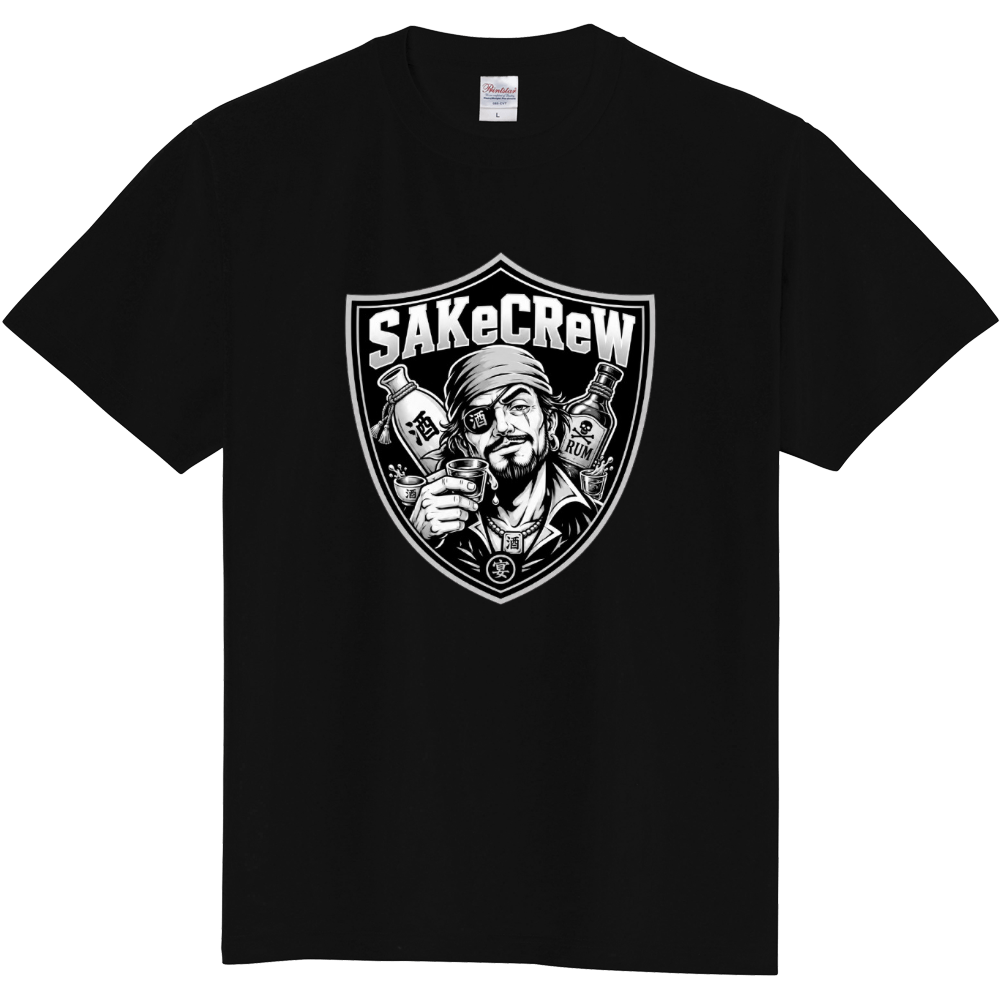 SAKeCReW 酒海賊エンブレムTシャツ