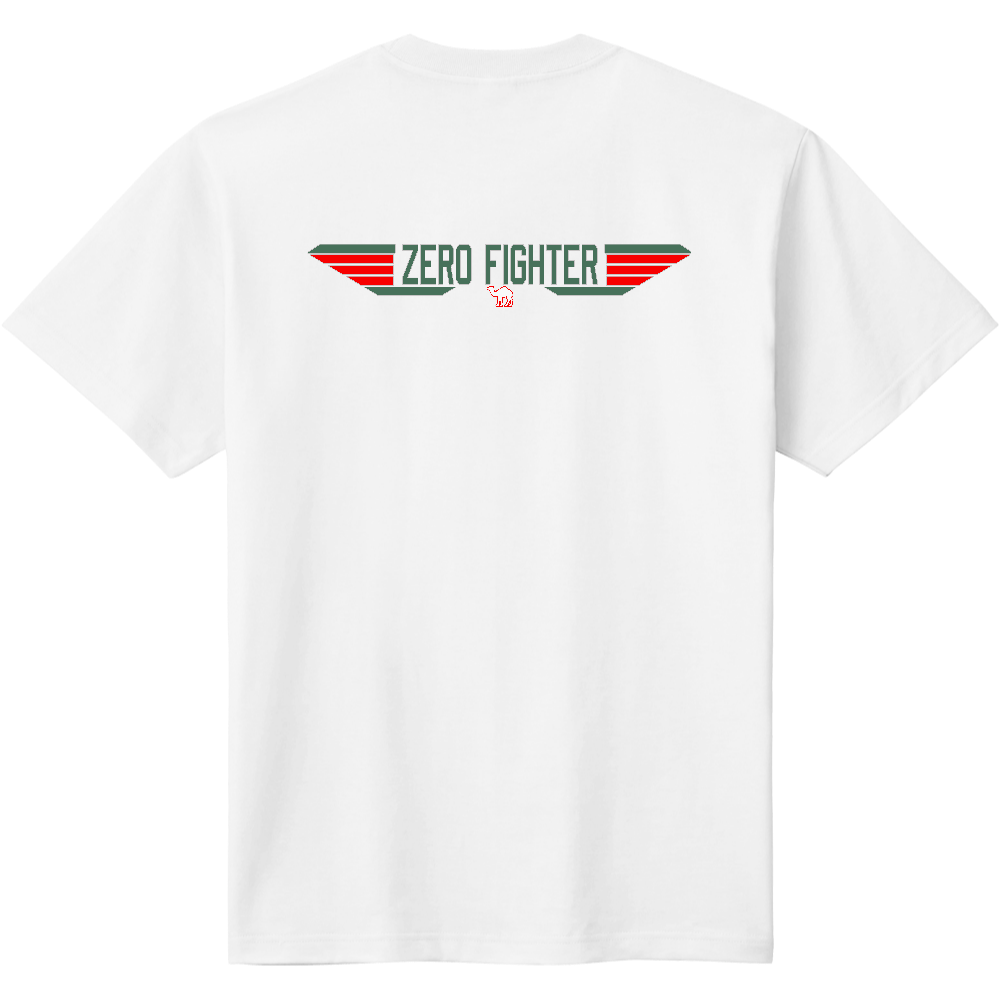 零戦Tシャツ<ロゴ・背面>