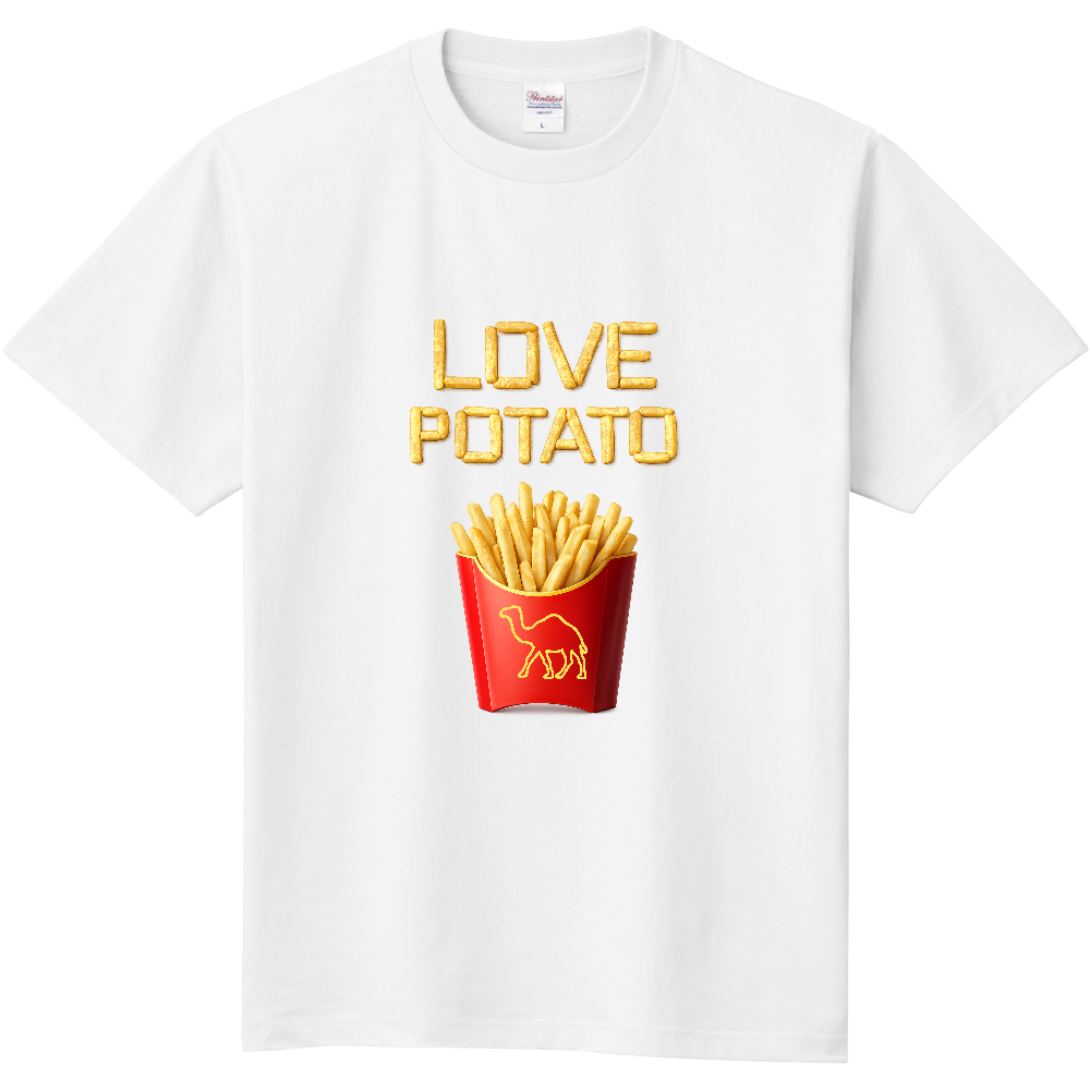 フライドポテトTシャツ<ノーマル・前面>