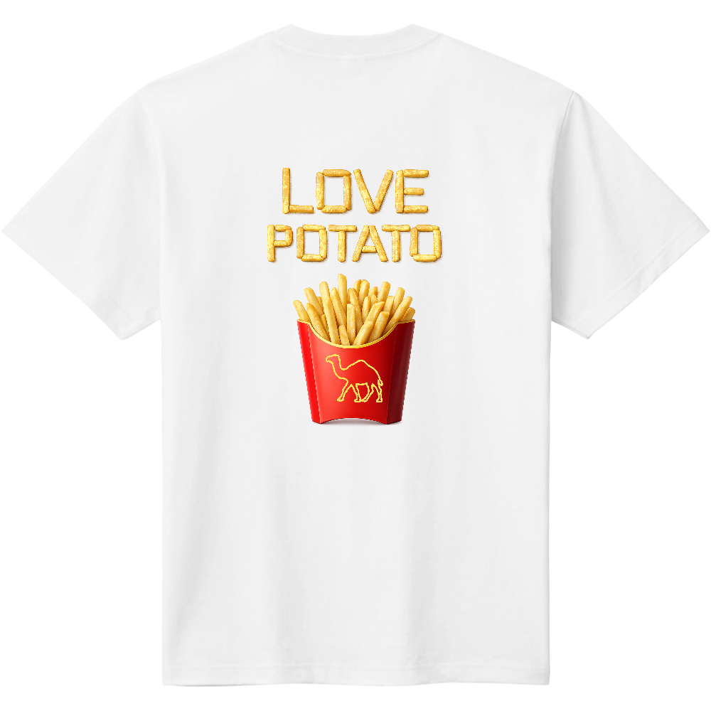 フライドポテトTシャツ<ノーマル・背面>