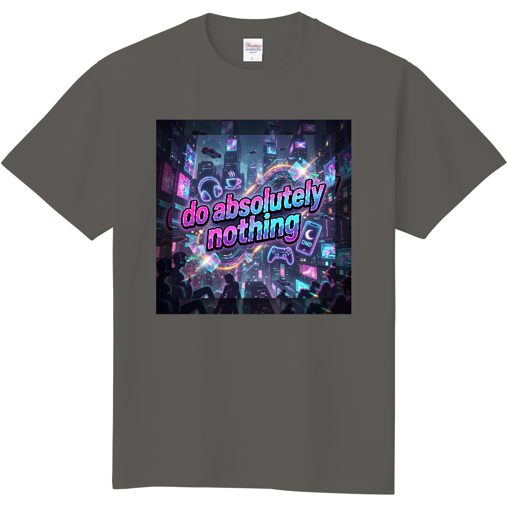 【Do Absolutely Nothing サイバーネオンTシャツ】