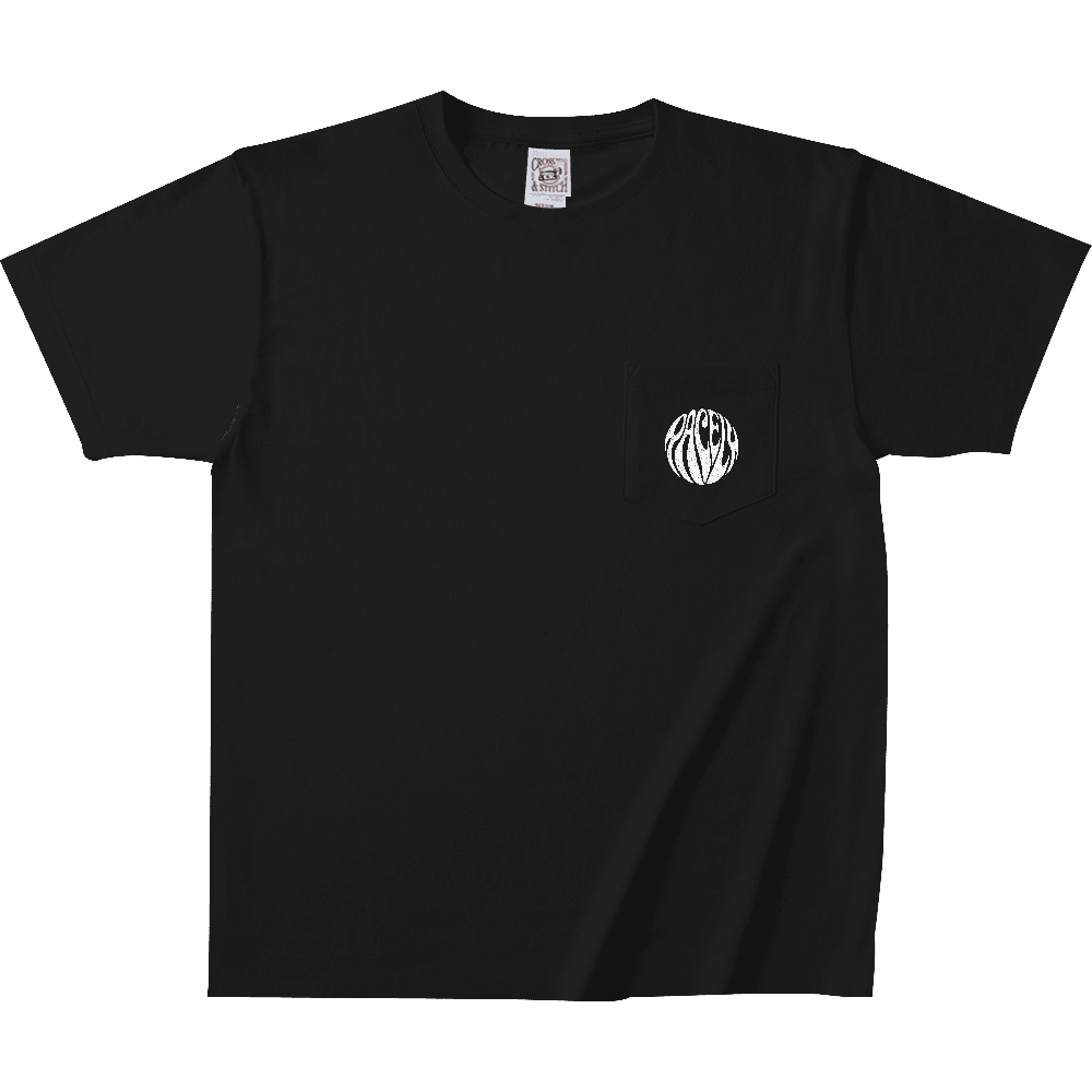 PACELY / Psychedelic Logo Max Weight Pocket Tee