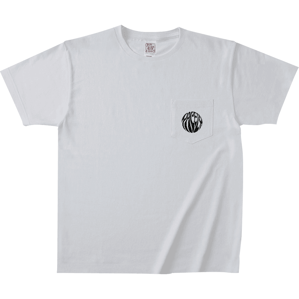 PACELY / Psychedelic Logo Max Weight Pocket Tee