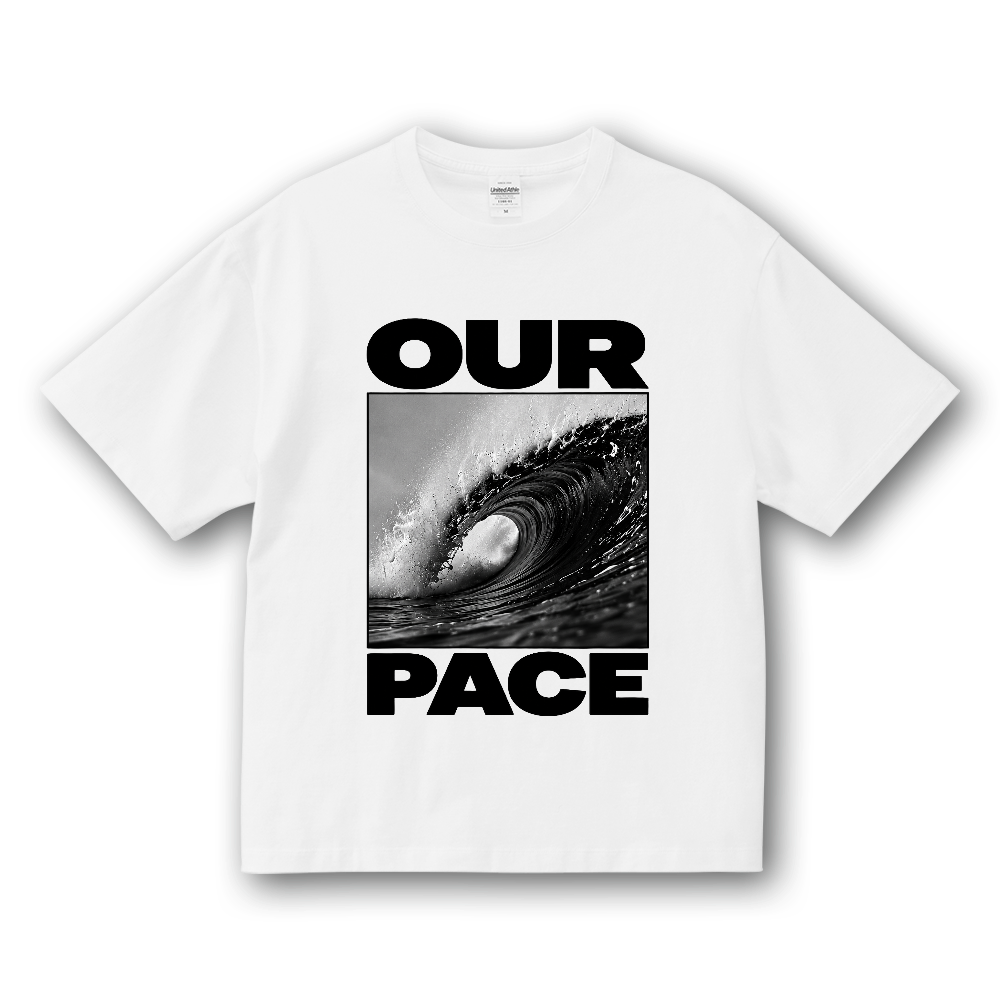 【PACELY】OUR PACE Big Graphic Tee / 6.5oz Box Silhouette