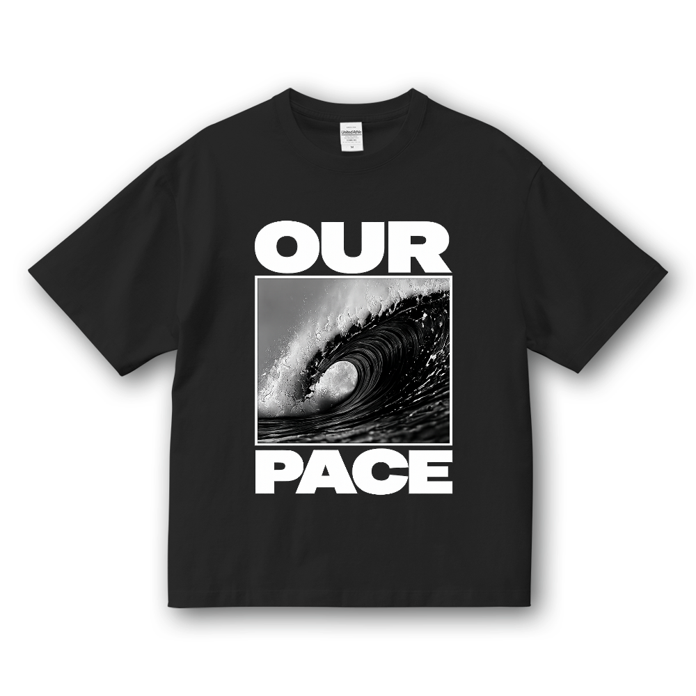 【PACELY】OUR PACE Big Graphic Tee / 6.5oz Box Silhouette