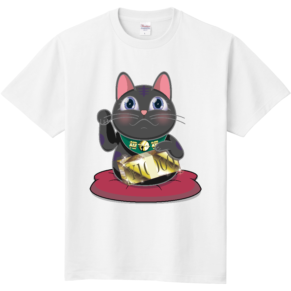 【商売繁盛・金運ハック】10,000円札束ホールド招き猫B - BLACK Edition -