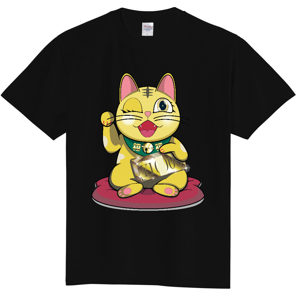 【商売繁盛・金運ハック】10,000円札束ホールド招き猫 - GOLD Edition -