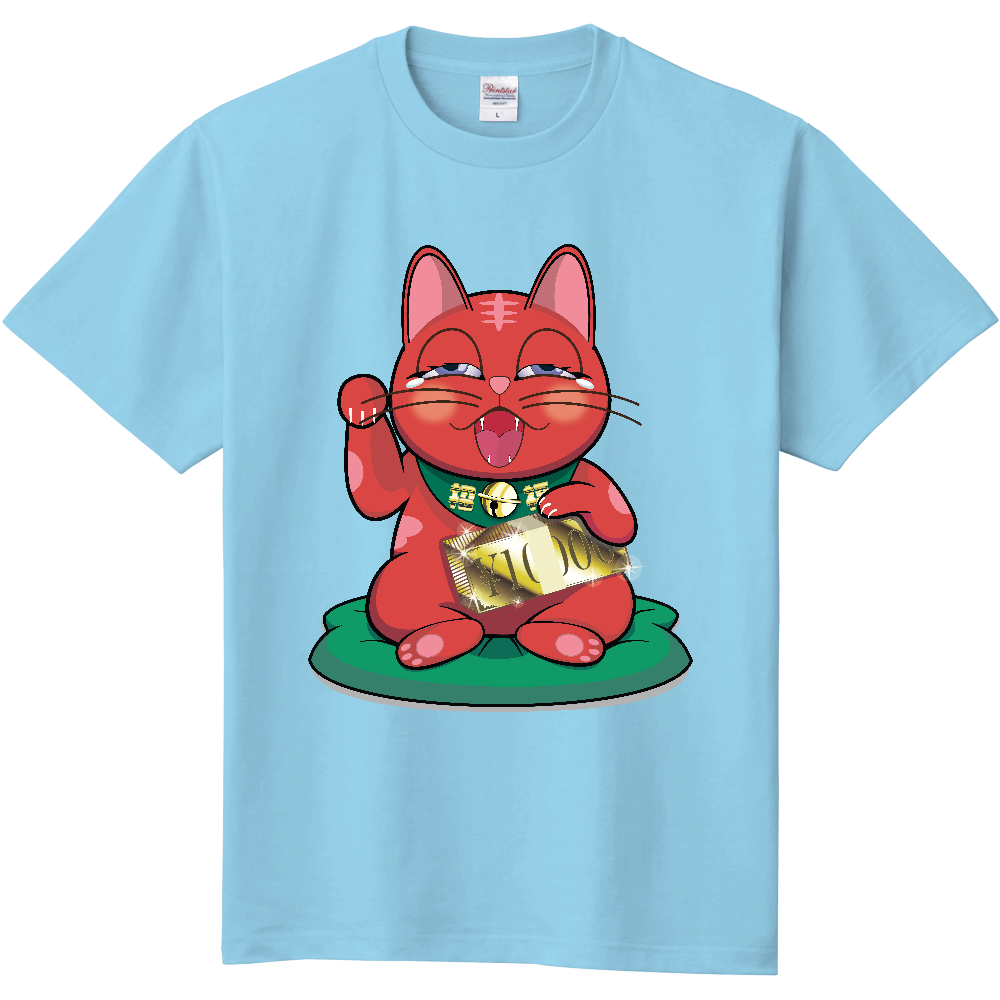 【商売繁盛・金運ハック】10,000円札束ホールド招き猫 - RED Edition -