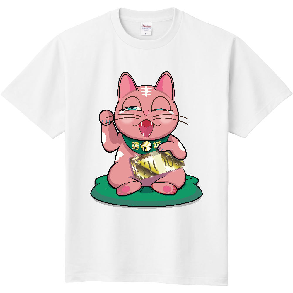 【商売繁盛・金運ハック】10,000円札束ホールド招き猫 - MOMO Edition -