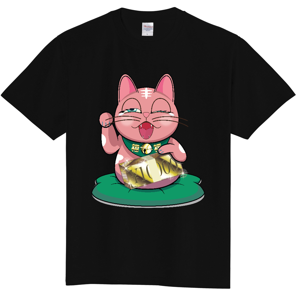 【商売繁盛・金運ハック】10,000円札束ホールド招き猫B - MOMO Edition -