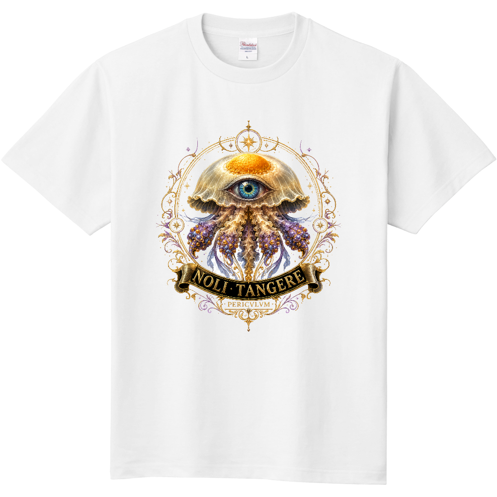 NOLI TANGERE 魔眼クラゲ Tシャツ|神秘の瞳と海月のゴシックアート