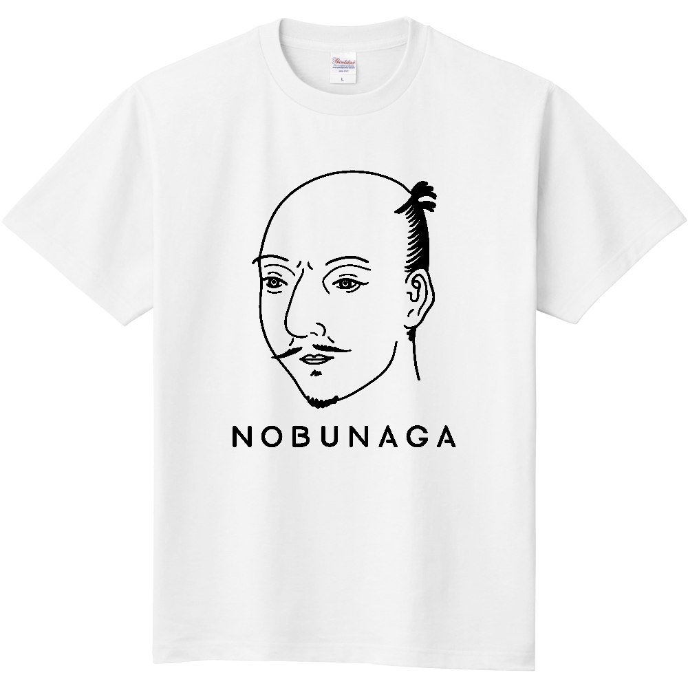 武将顔Tシャツ(織田信長)【戦国武将・歴史】