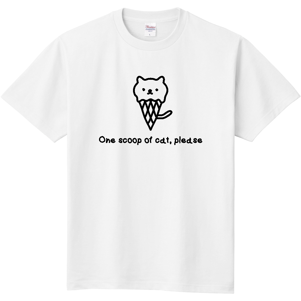 アイスクリーム・キャット【猫・シンプルイラスト】