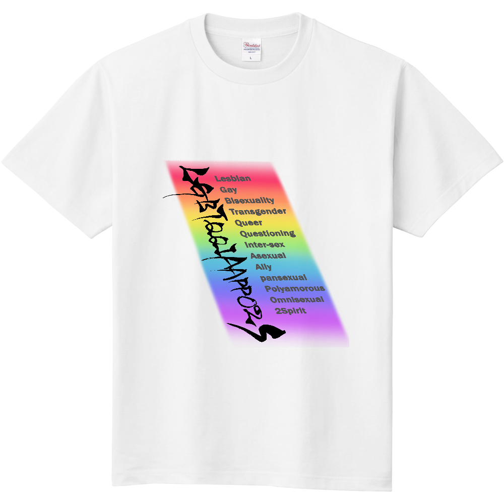 筆文字「LGBTQQIAAPPO2S なんの略かな?」(white)